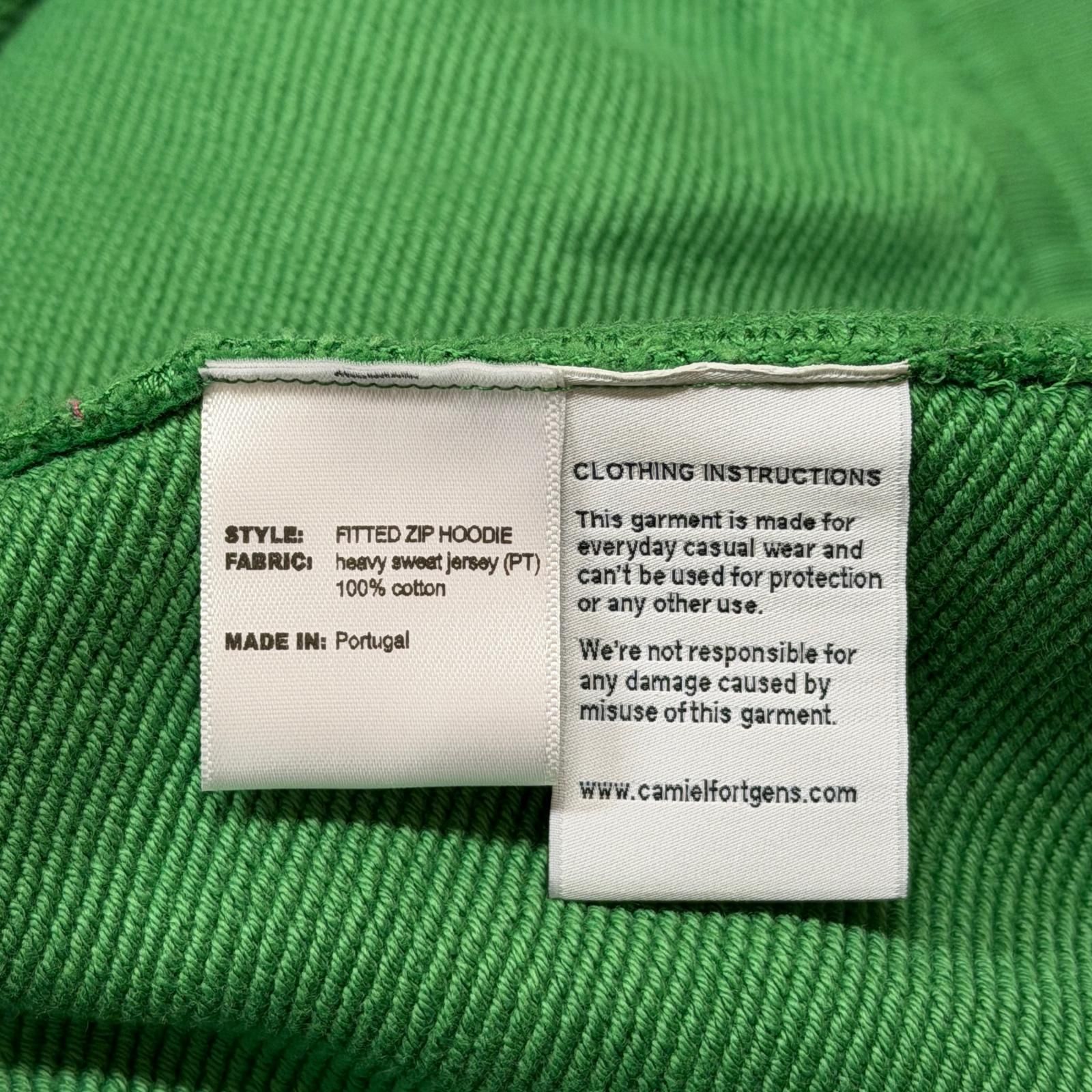 参考上代84700円 未使用 CAMIEL FORTGENS FITTED ZIP HOODIE HEAVY