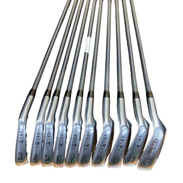 中古】 本間ゴルフ LB-708 黒七宝 10S アイアンセット IR 2S NEW