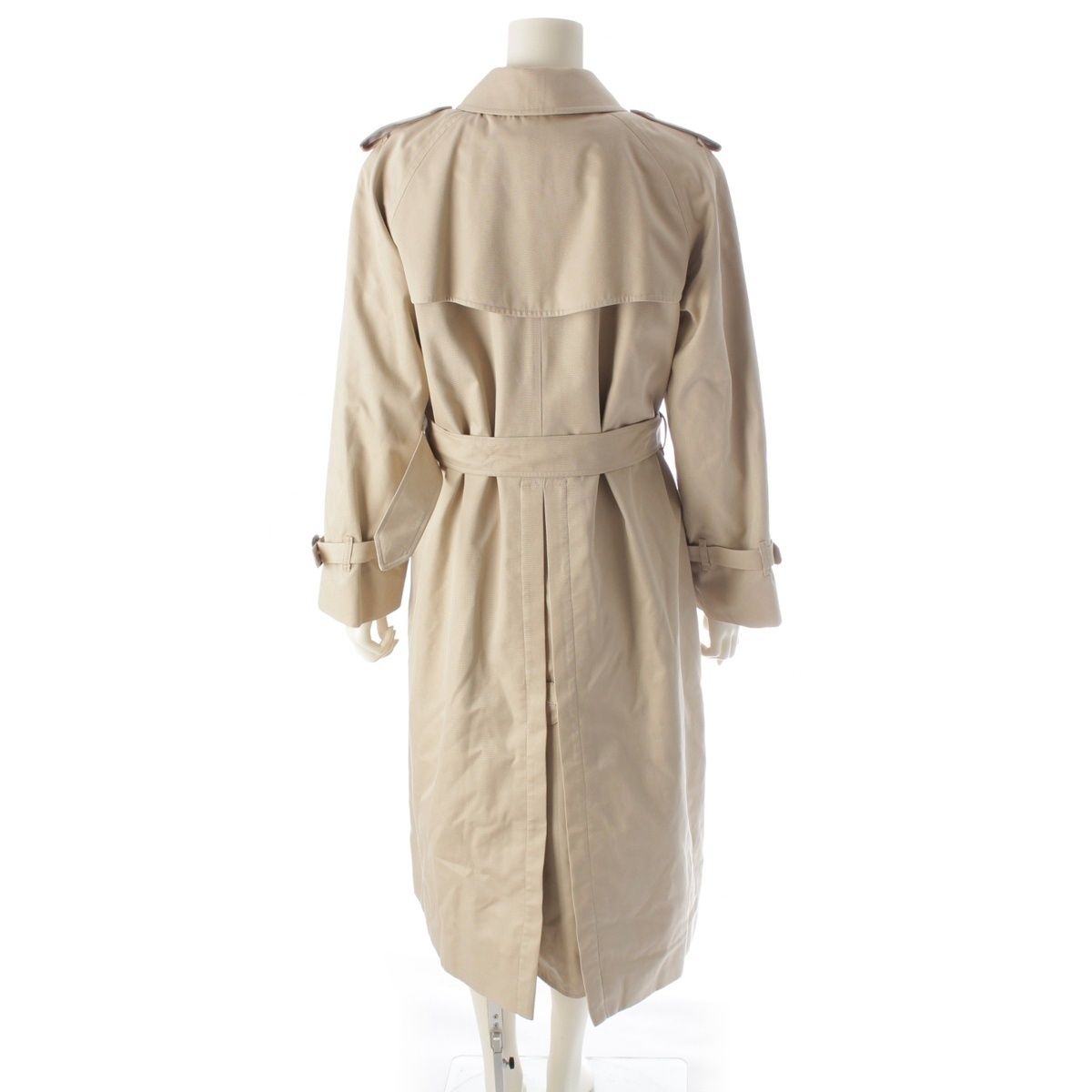 バーバリー コットン混 ベルト ライナー付き ロング トレンチコート