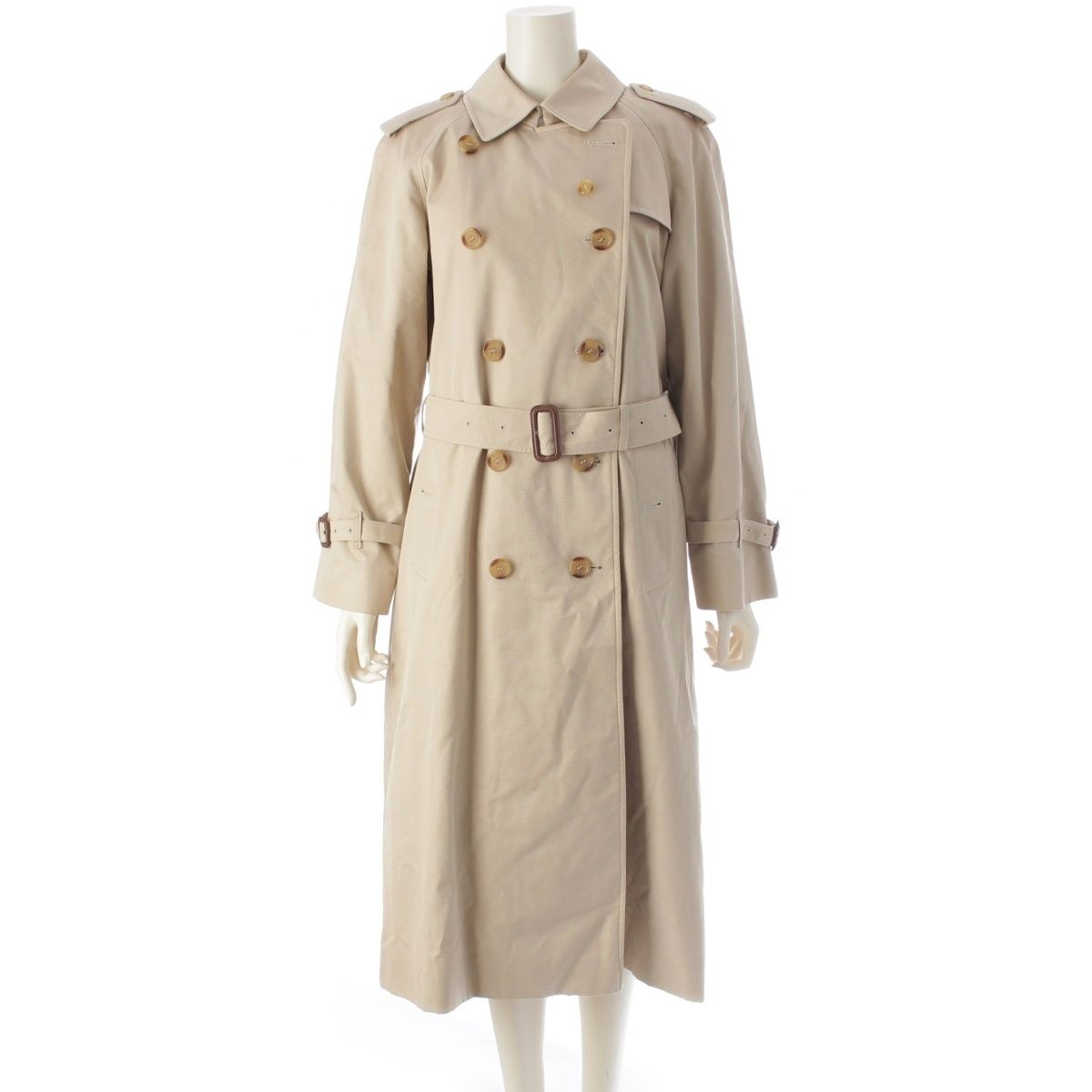 バーバリー コットン混 ベルト ライナー付き ロング トレンチコート