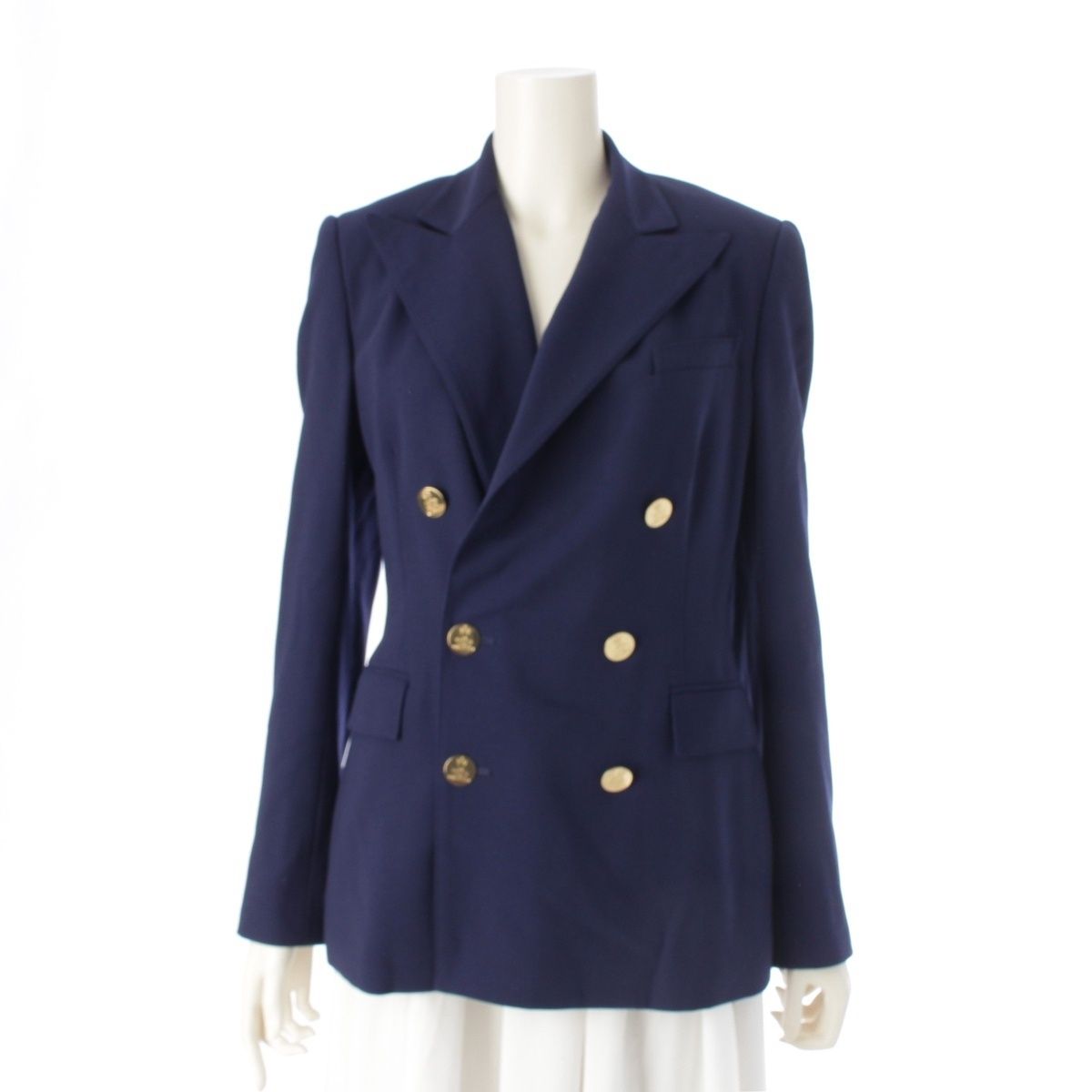 美品 ラルフローレン パープルレーベル リネン テーラードジャケット 紺ブレ ローレン ラルフローレン メンズ ジャケット LAUREN RALPH LAUREN