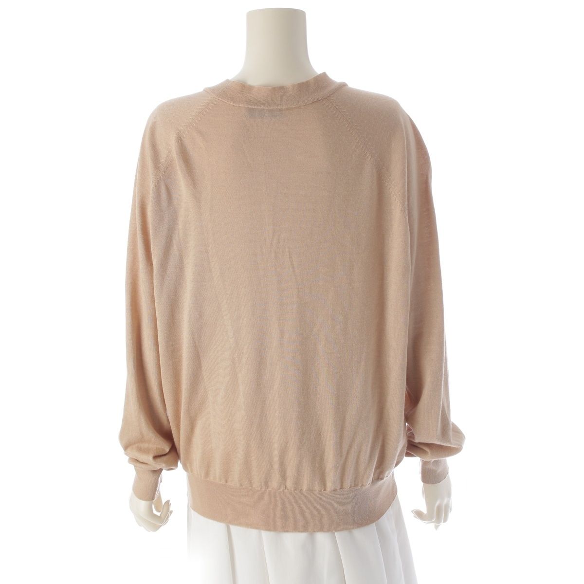 ミュウミュウ 2023 カシミヤ×シルク ロゴ カーディガン トップス