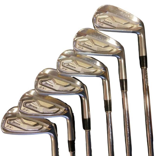 メンズ　ゴルフクラブセット　フレックスＳ　名器名シャフト　重め 中古】 ダンロップ SRIXON ZX5 Mk II 8S アイアンセット IR 純正特注