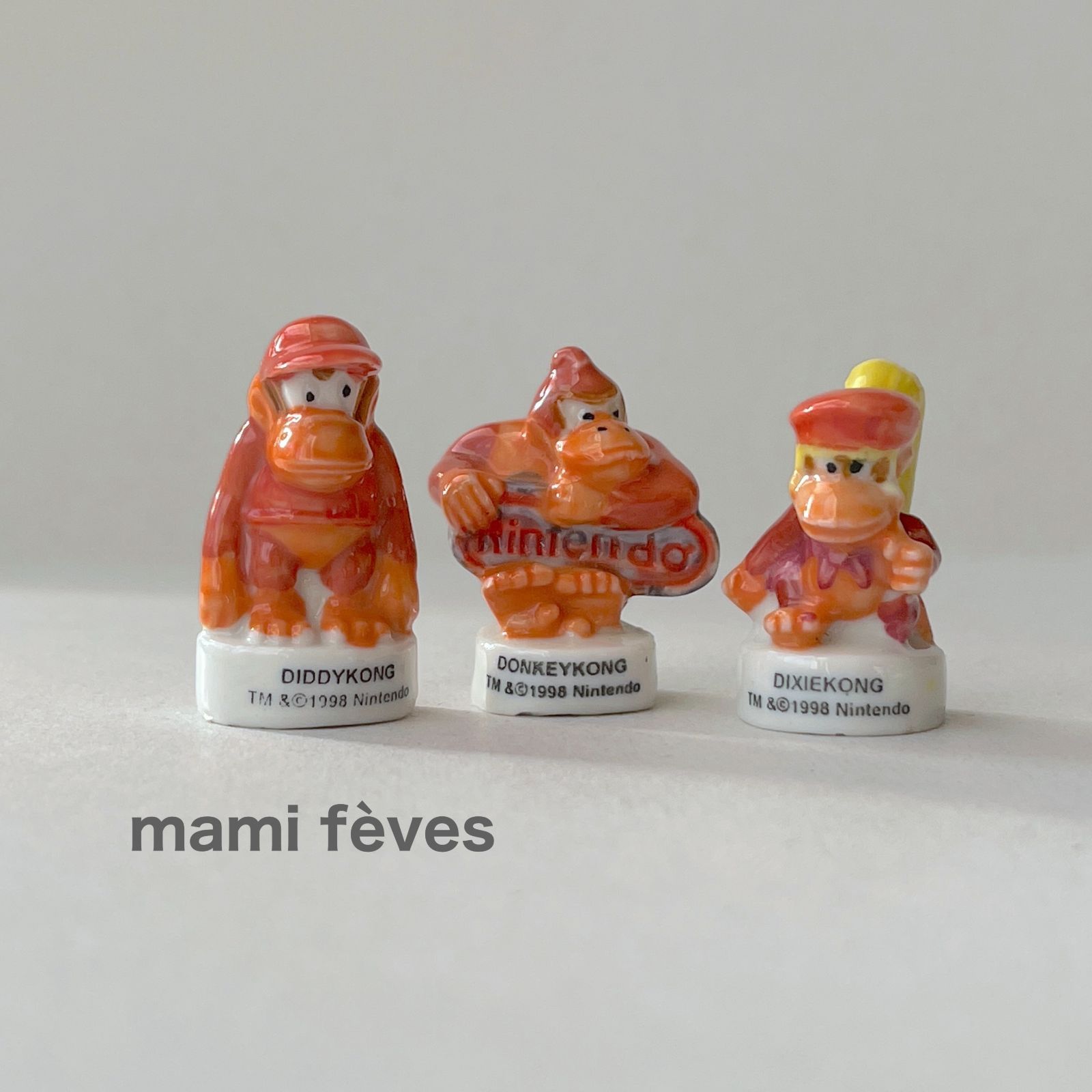フェーヴ ドンキーコング 3個 1998年 フランス フェーブ ミニチュア