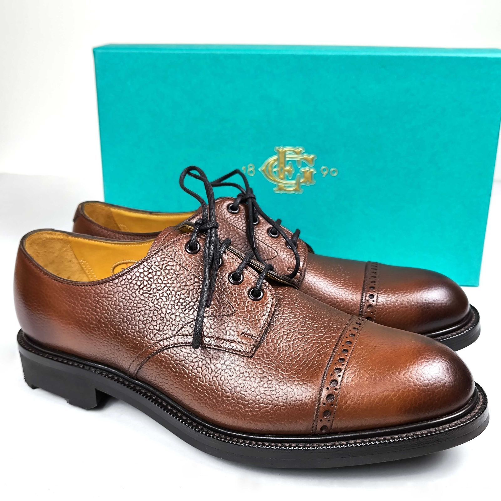 激レア・新品未使用 エドワードグリーン　フロスウィック FROSWICK　72ラスト　マホガニー　サイズ7F　純正シューズBOX等付属