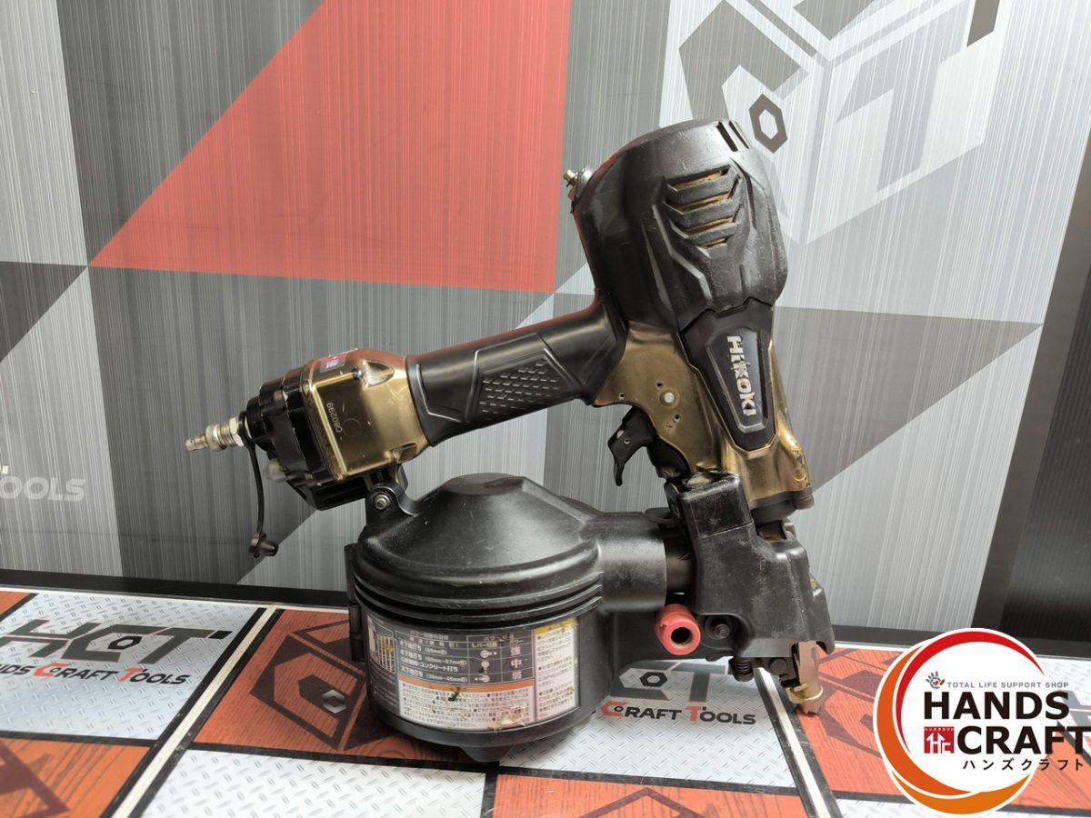 △【中古】ハイコーキ HiKOKI NV65HR2 65mm 高圧ロール釘打機 パワー 