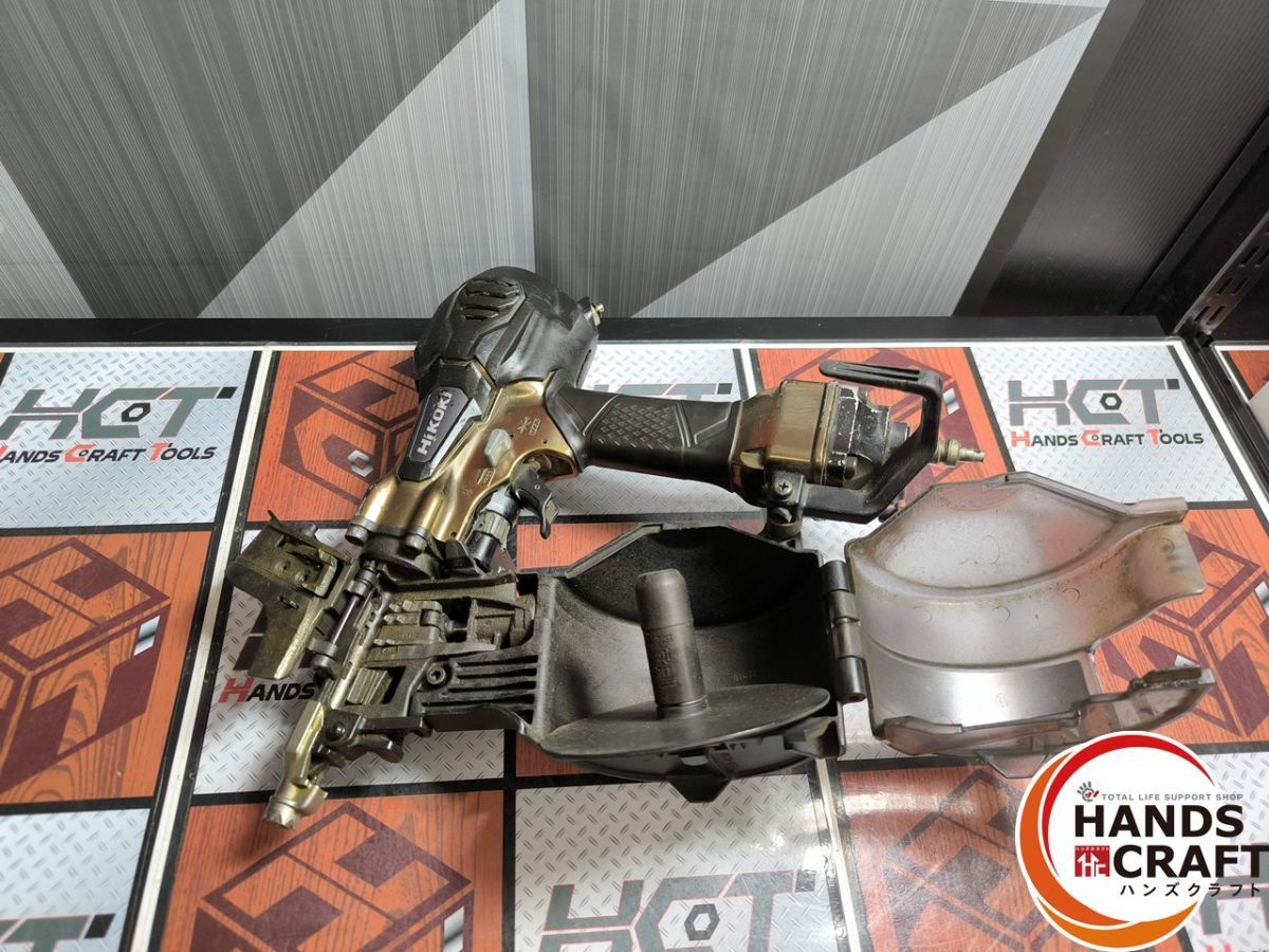 △【中古】ハイコーキ HiKOKI NV65HR2 65mm 高圧ロール釘打機 パワー 