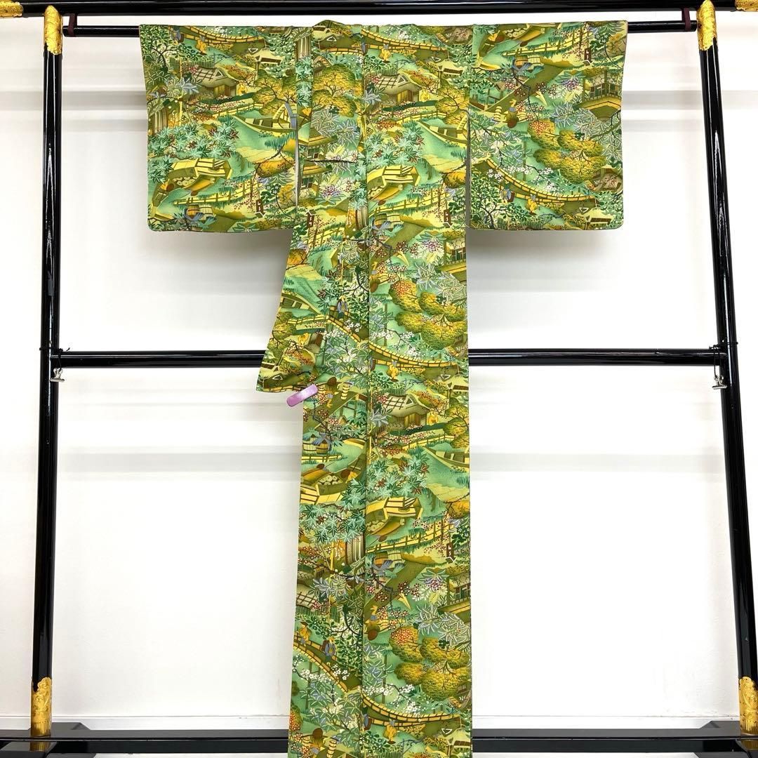 姉さんです❣️ 【着物と帯 時流】ポ25814t◆洗える着物 小紋◆ 新色追加♪】 洗える着物 東レシルック 単衣着物 S/M/Lサイズ 江戸小紋