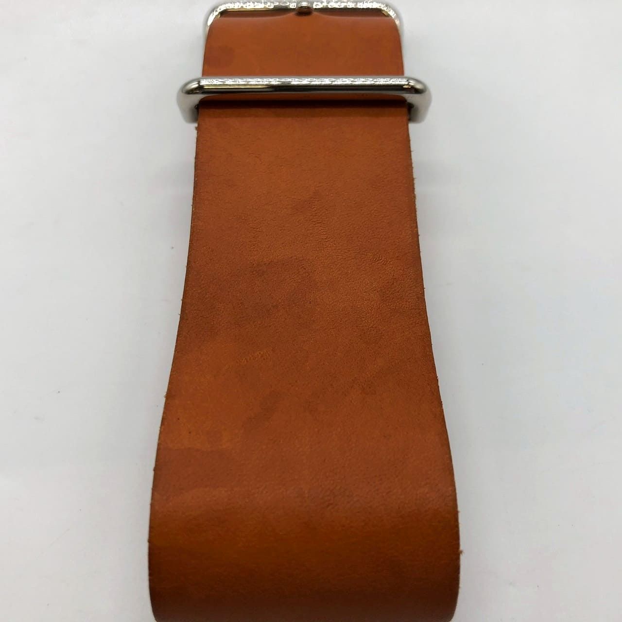 HERMES エルメス ブレスレット バングル アピGM レザー ブラウン