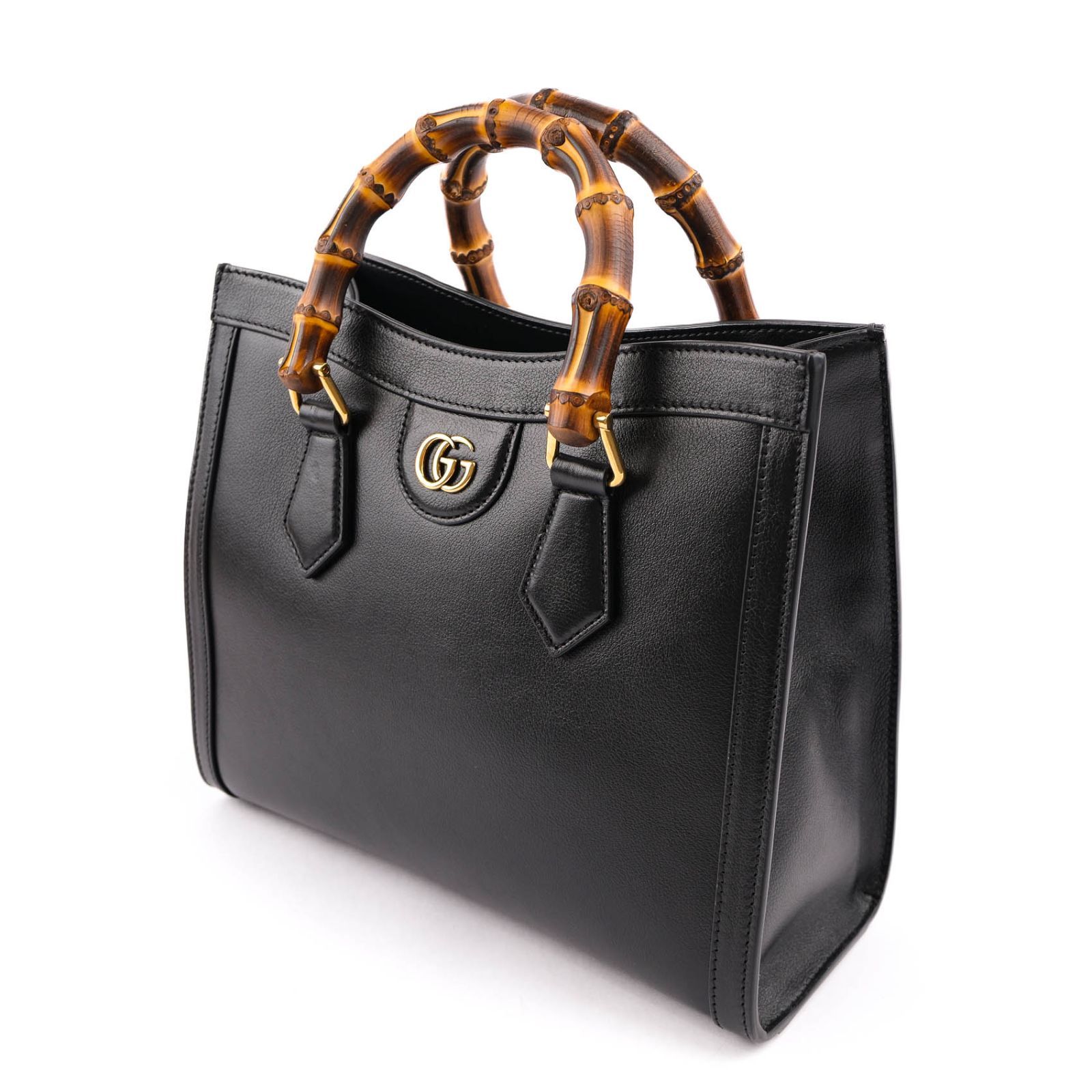 中古】【未使用品】GUCCI グッチ ダイアナ バンブー ハンドバッグ