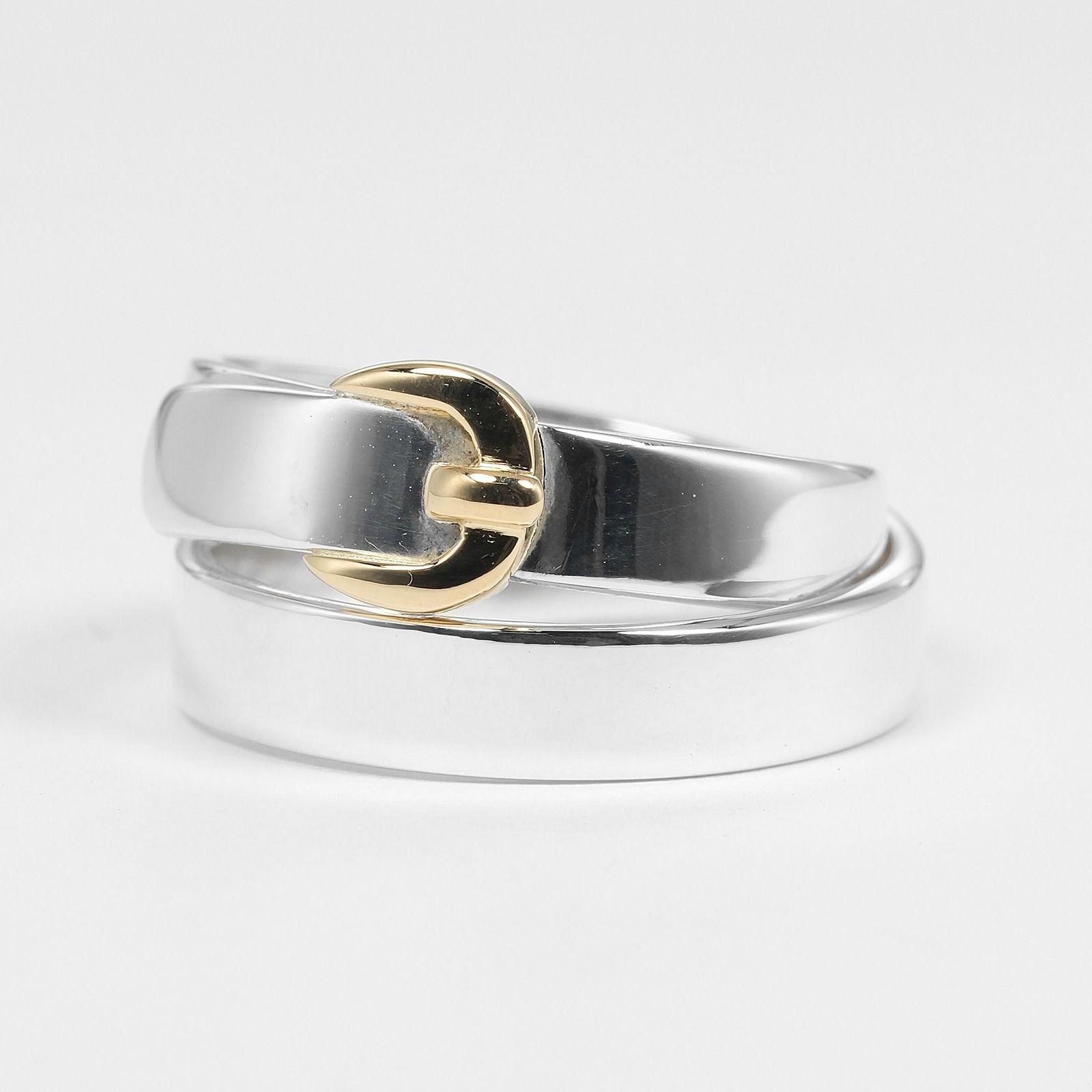 HERMES】エルメス ダブルトゥルー ベルトモチーフ ビンテージ シルバー