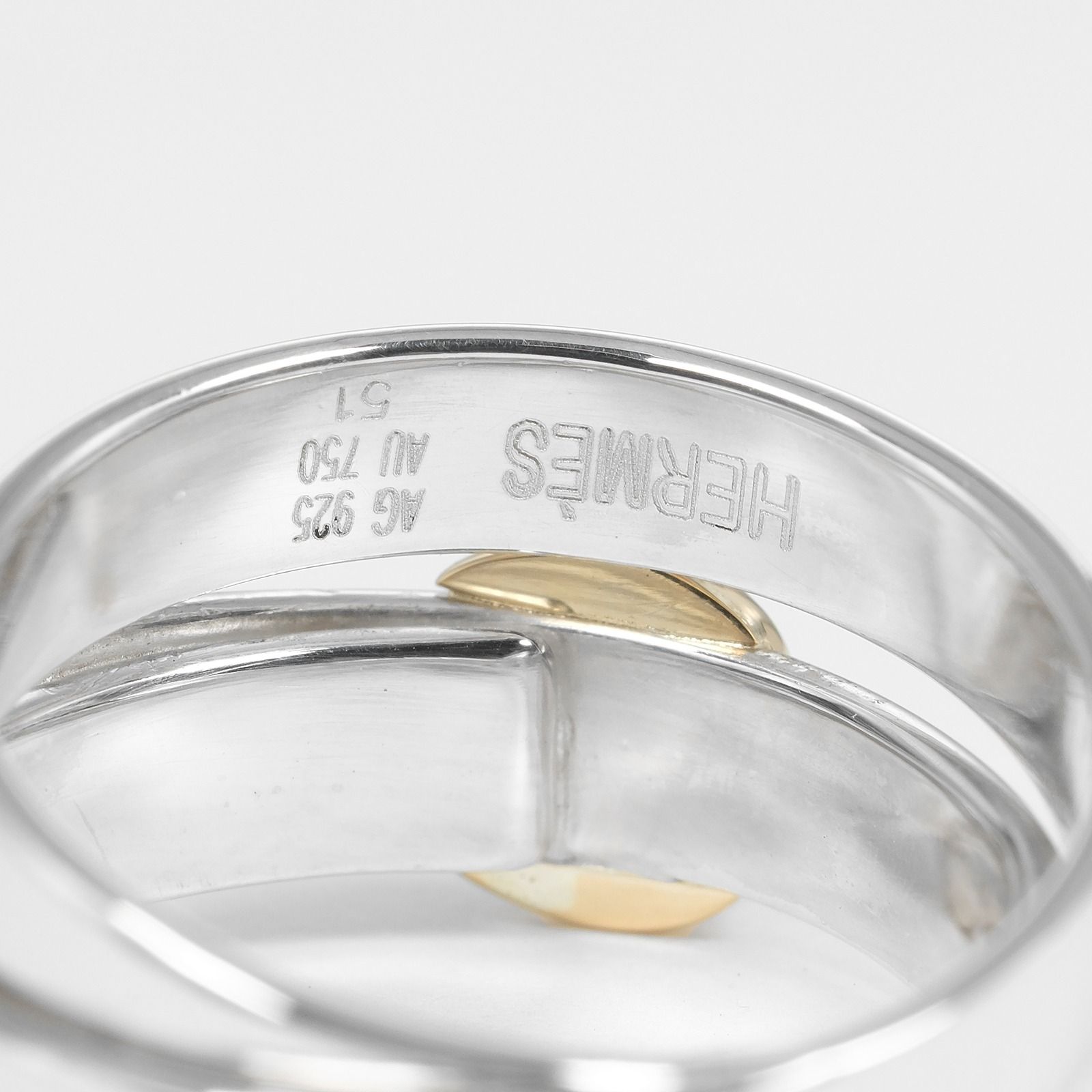 HERMES】エルメス ダブルトゥルー ベルトモチーフ ビンテージ シルバー