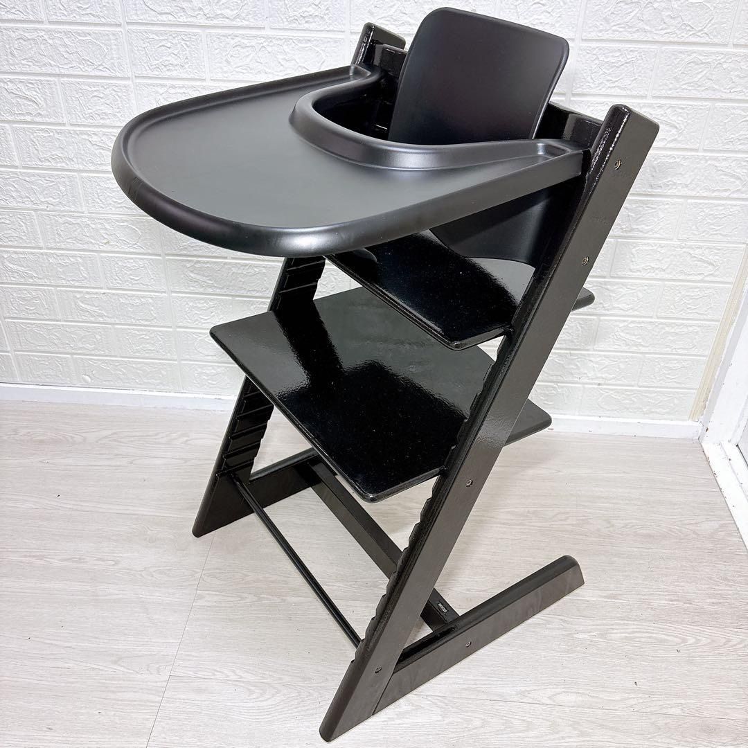 【新型No.6】ブラック ストッケ トリップトラップ　訳あり大特価品 新型No.6】ブラック ストッケ トリップトラップ訳あり大特価品