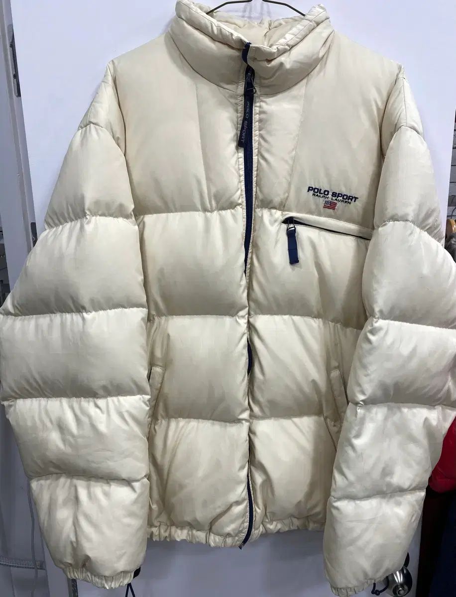 2 3XL / 実物 90s ポロ スポーツ オールドスクール パファー ショート