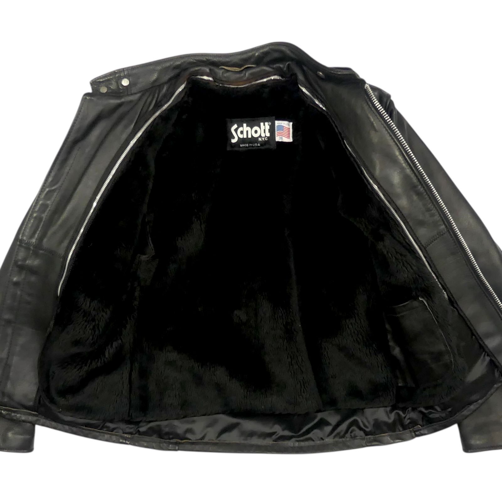 Schott ショット ライダースジャケット 38 シングル 90s ヴィンテージ