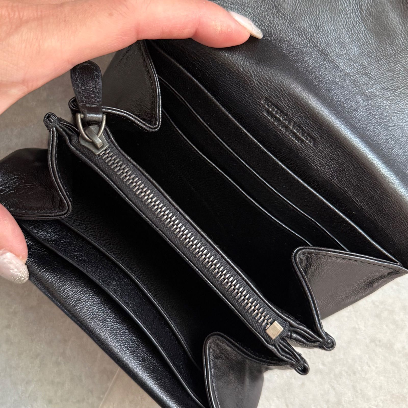 極美品 BOTTEGA VENETA ボッテガヴェネタ イントレチャート ラムレザー