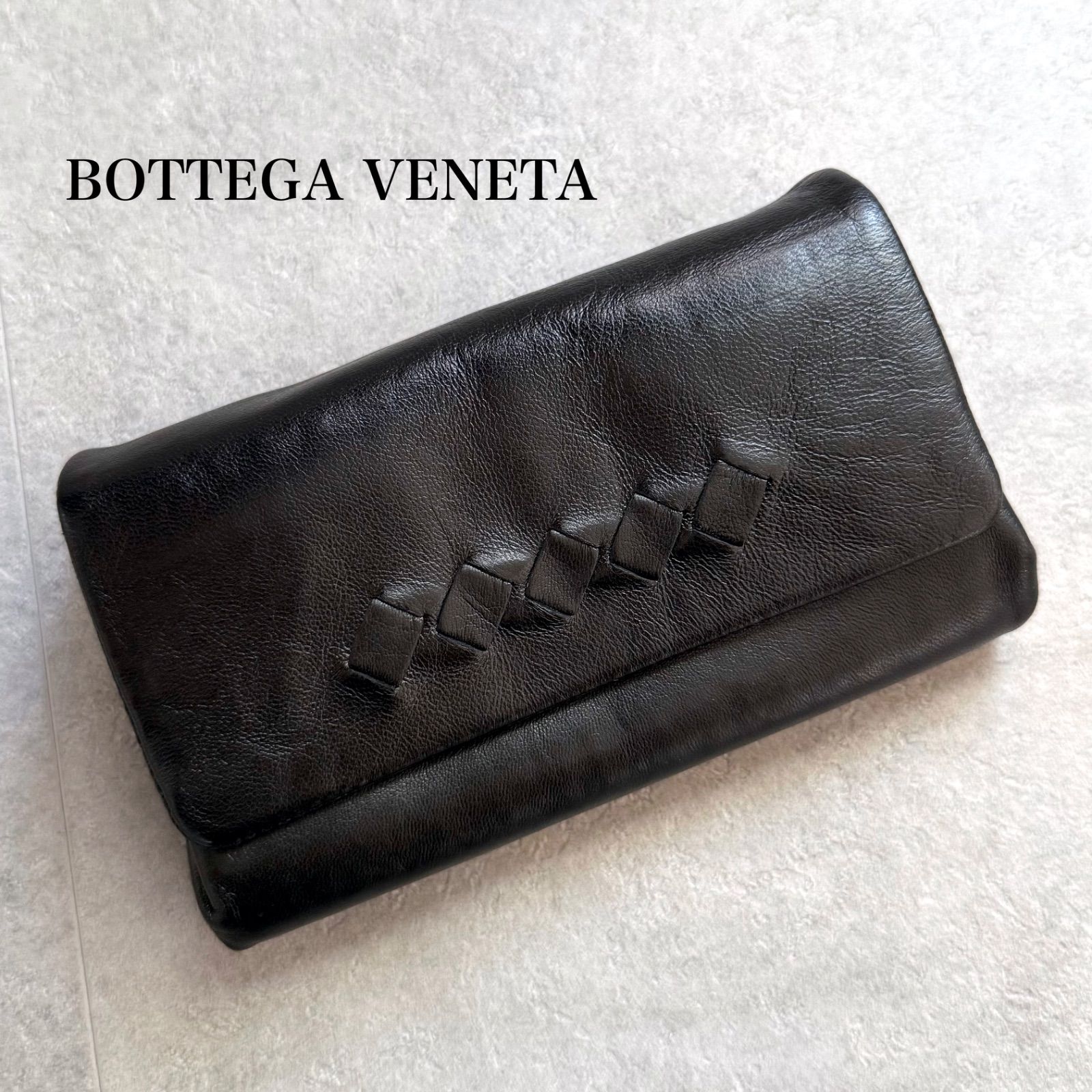 極美品 BOTTEGA VENETA ボッテガヴェネタ イントレチャート ラムレザー