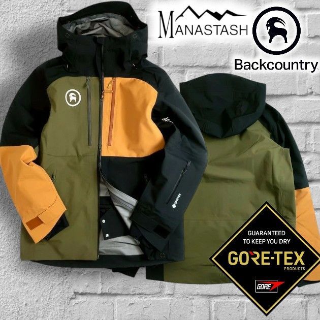 MANASTASH GORE-TEX スノーボードジャケット L MANASTASH GORE-TEX スノーボードジャケット L マナスタッシュ バック
