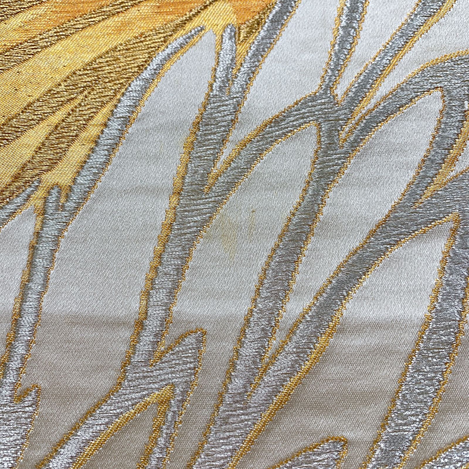 A 切嵌 吉祥文様 金銀糸 向鳳凰 菊唐草 唐花 六通 正絹 フォーマルな袋帯 A 切嵌 吉祥文様 金銀糸 向鳳凰 菊唐草 唐花 六通 正絹 フォーマル