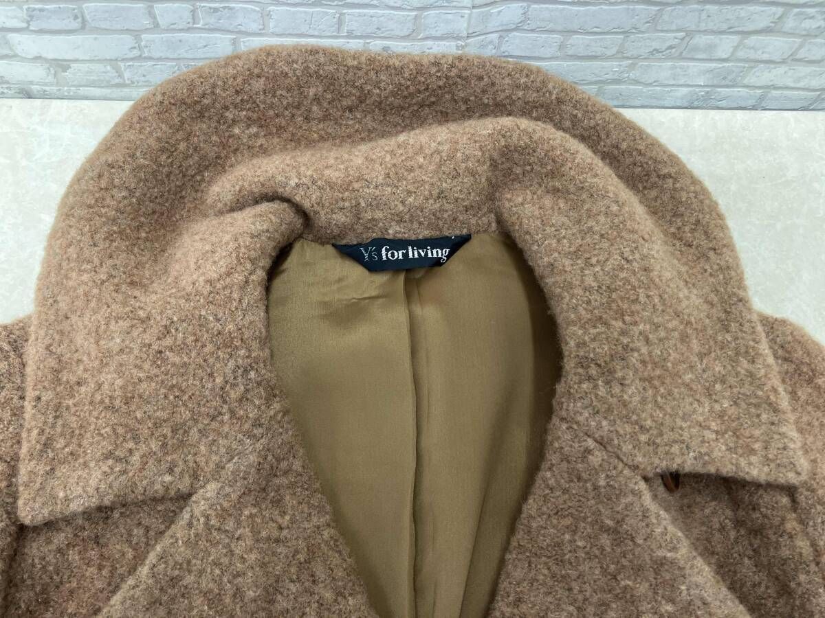 Y's for living ワイズ ヨウジヤマモト ウールチェスターコート ニット