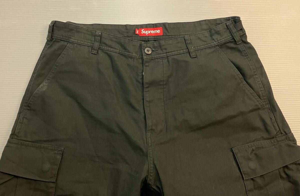 Supreme シュプリーム　カーゴパンツ　サイズ34 ブラック　22fw ☆ Supreme シュプリーム カーゴパンツ サイズ34 ブラック 通年 - メルカリ