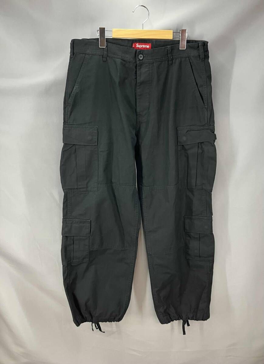 Supreme シュプリーム　カーゴパンツ　サイズ34 ブラック　22fw ☆ Supreme シュプリーム カーゴパンツ サイズ34 ブラック 通年 - メルカリ