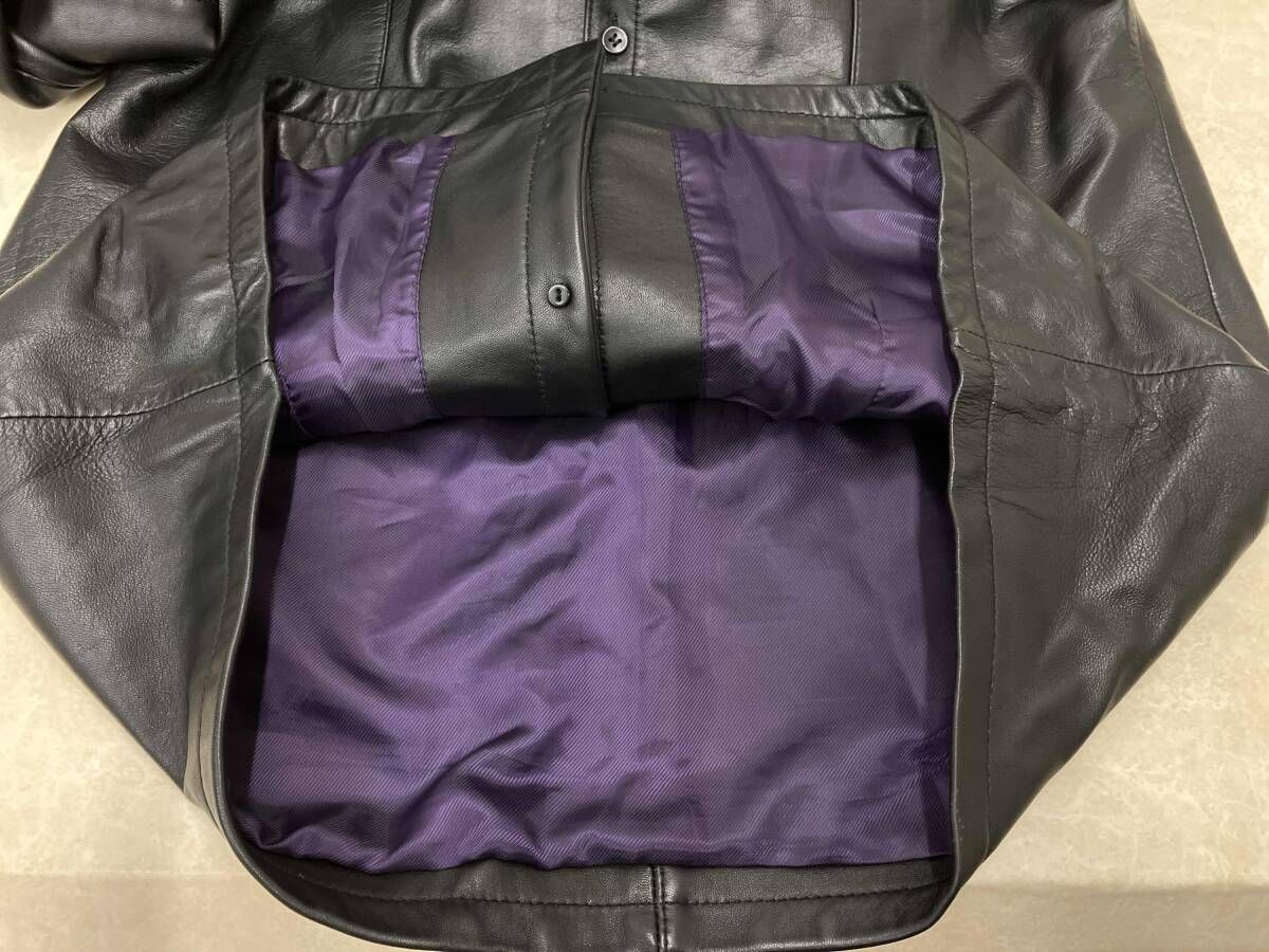 COMME CA DU MODE MEN ラムレザーシャツジャケット Lサイズ COMME CA DU MODE MEN コムサデモード メン ラムレザー シャツ