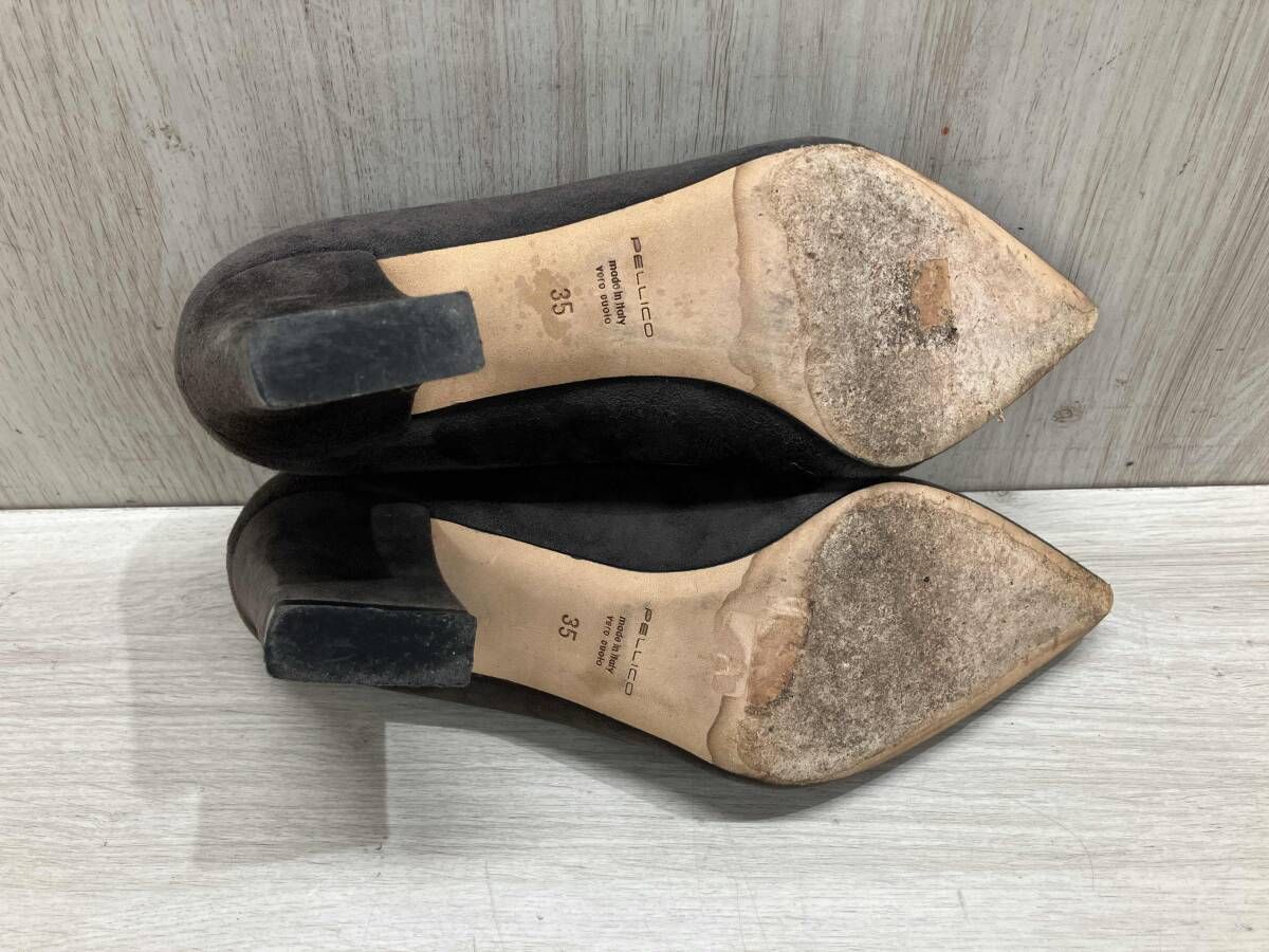 美品☆PELLICOペリーコ　パンプス　ポインテッドトゥ　23.5㎝　チャコール 美品☆PELLICOペリーコ パンプス ポインテッドトゥ 23.5㎝ チャコール