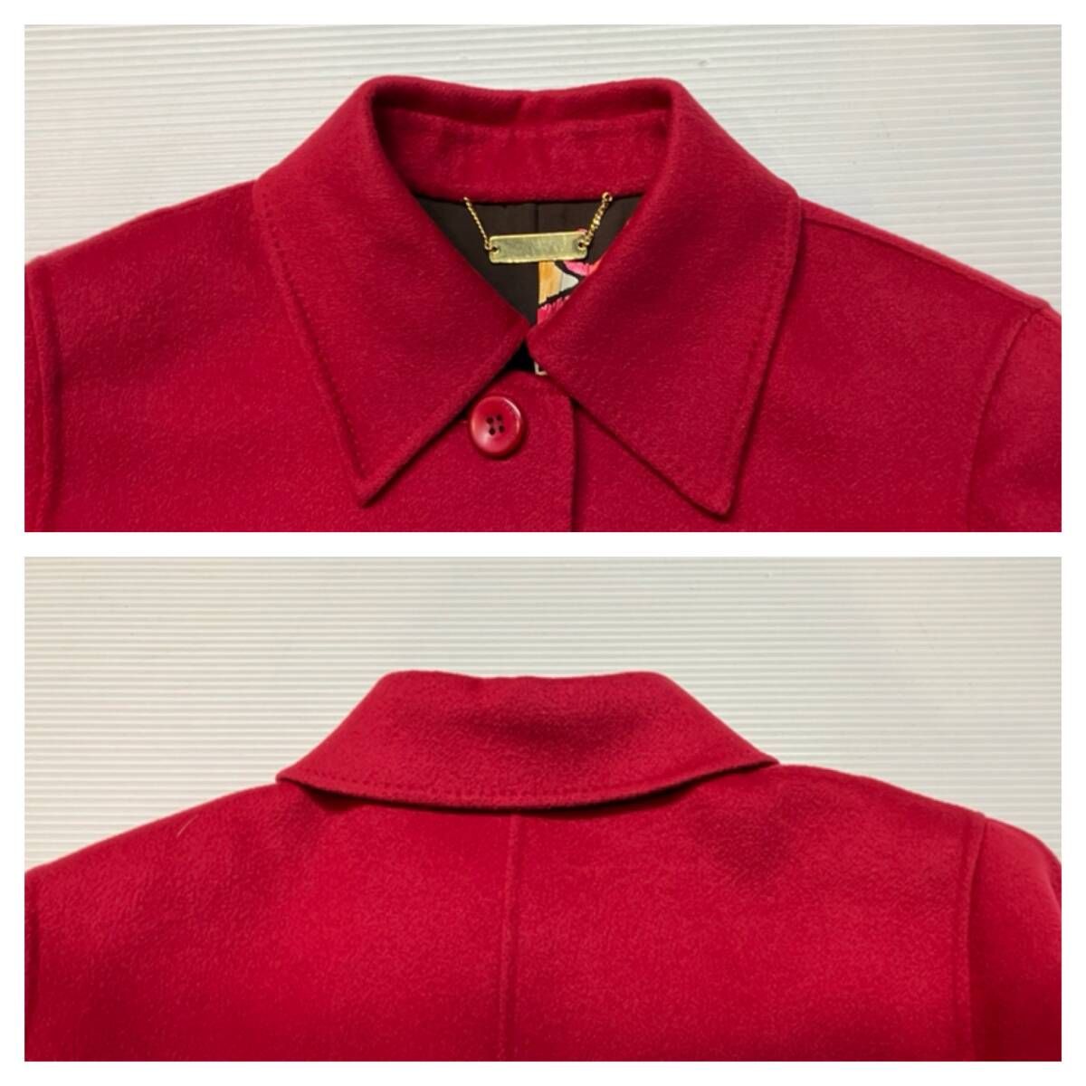 ☆ LEONARD レオナール その他コート カシミヤ サイズ13AR レッド 冬