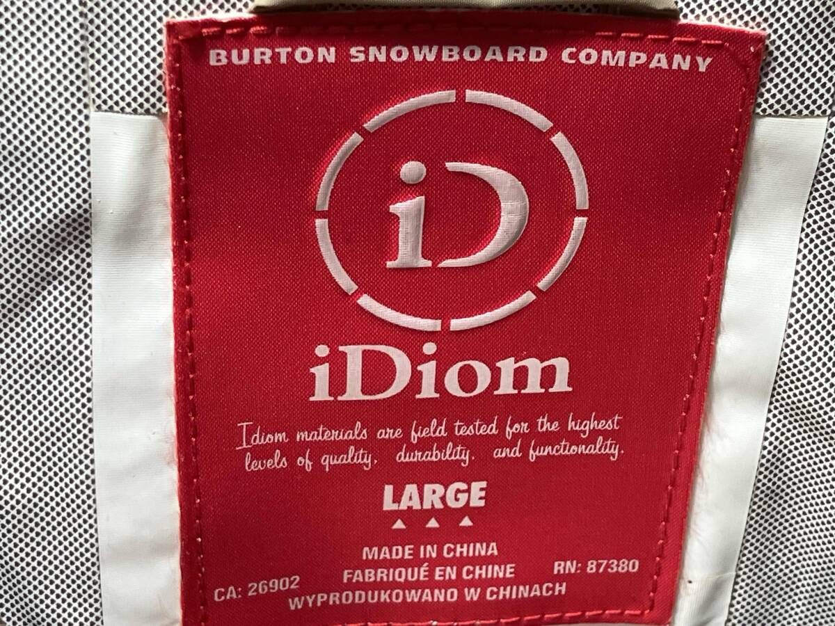 burton idiom ジャケット　バートン　イディオム　サイズM Burton iDiom down jacket バートン 藤原ヒロシ M