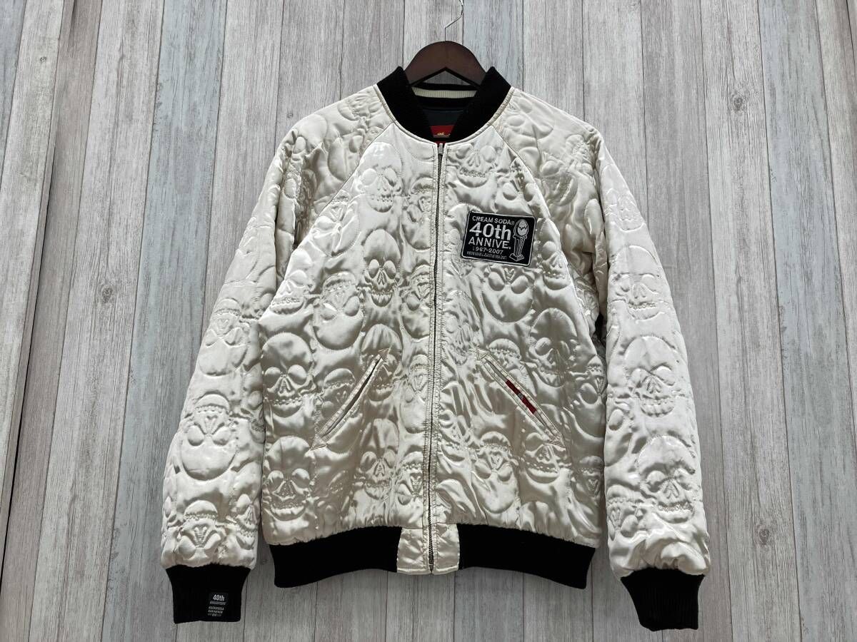 CREAM SODA／クリームソーダ／スカジャン／L／メンズ／ブラック