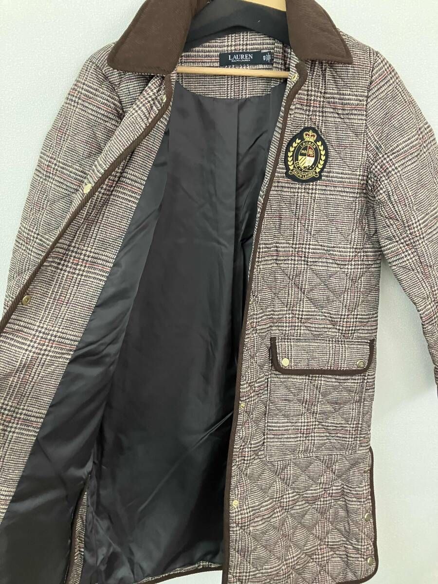 ラルフローレン　キルティングコート　カーキブラウン 楽天市場】ラルフローレン ポロ レディース レザートリム キルティング