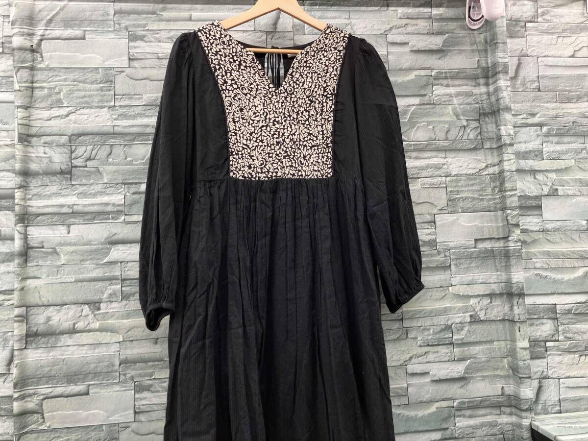 ne Quittez pas ブラック ワンピース S NE QUITTEZ PAS!（ヌキテパ） 長袖ワンピース - ブラック レディース