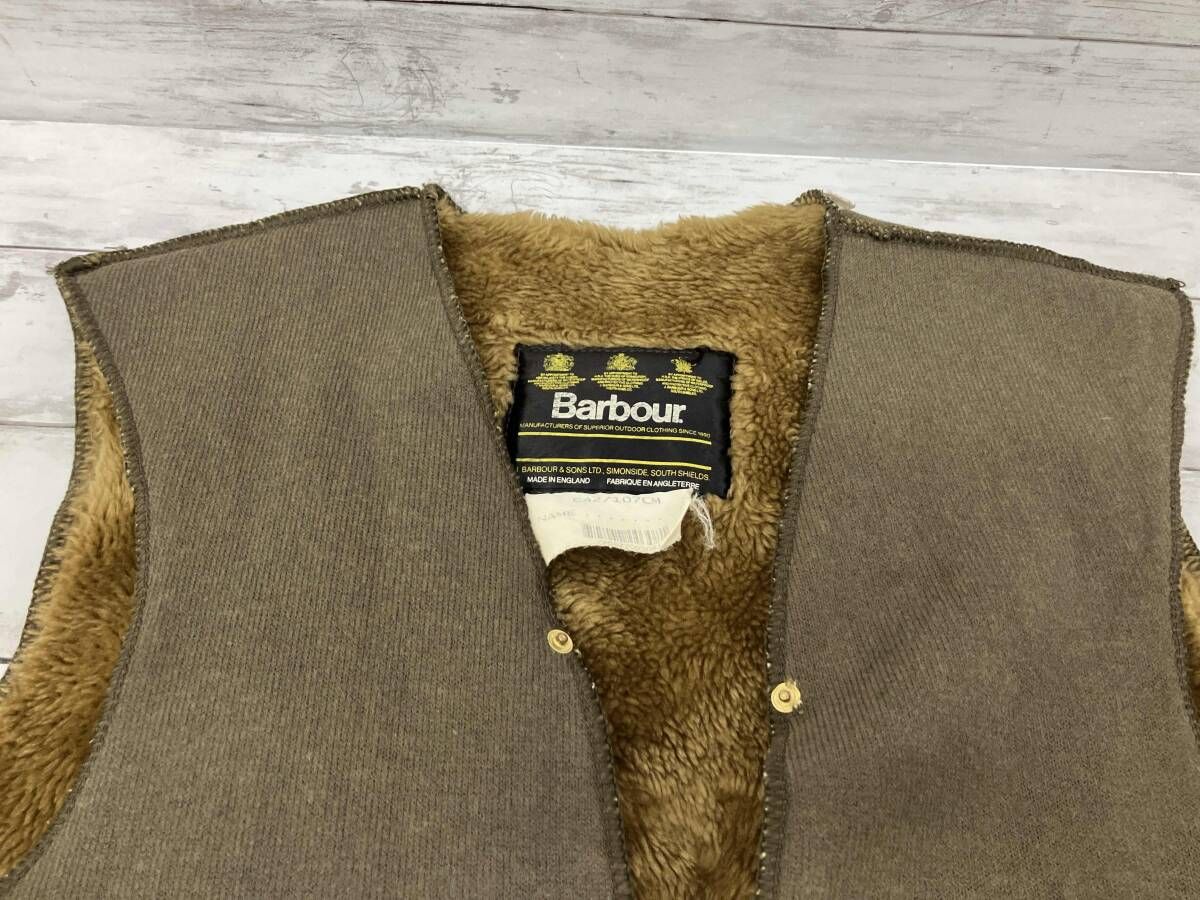 Barbour バブアー ベスト／A297 ACRYLIC LINING／イギリス製／ブラウン
