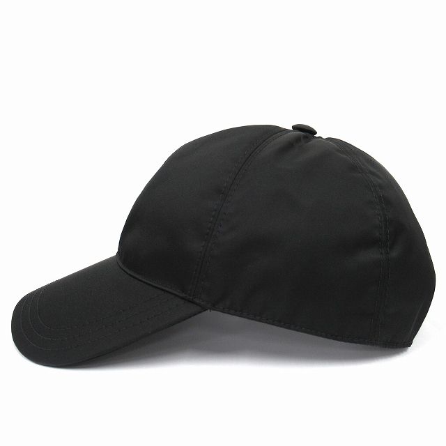 正規品　PRADA プラダ　RE-NYLON キャップ　三角ロゴ PRADA (プラダ) Re-Nylon エナメルメタルロゴ ベースボールキャップ