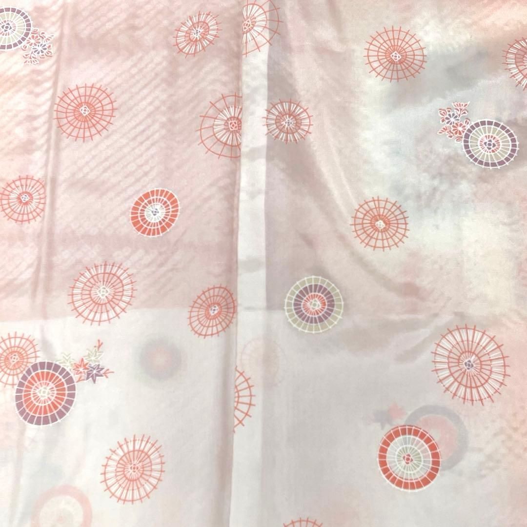 着物と帯 時流】ハ25387s◇正絹 総絞り羽織◇京鹿の子絞り ピンク 格子