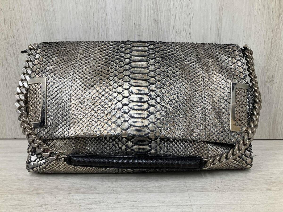 JIMMY CHOO ショルダーバッグ パイソン ゴールド レディース 【公式通販】