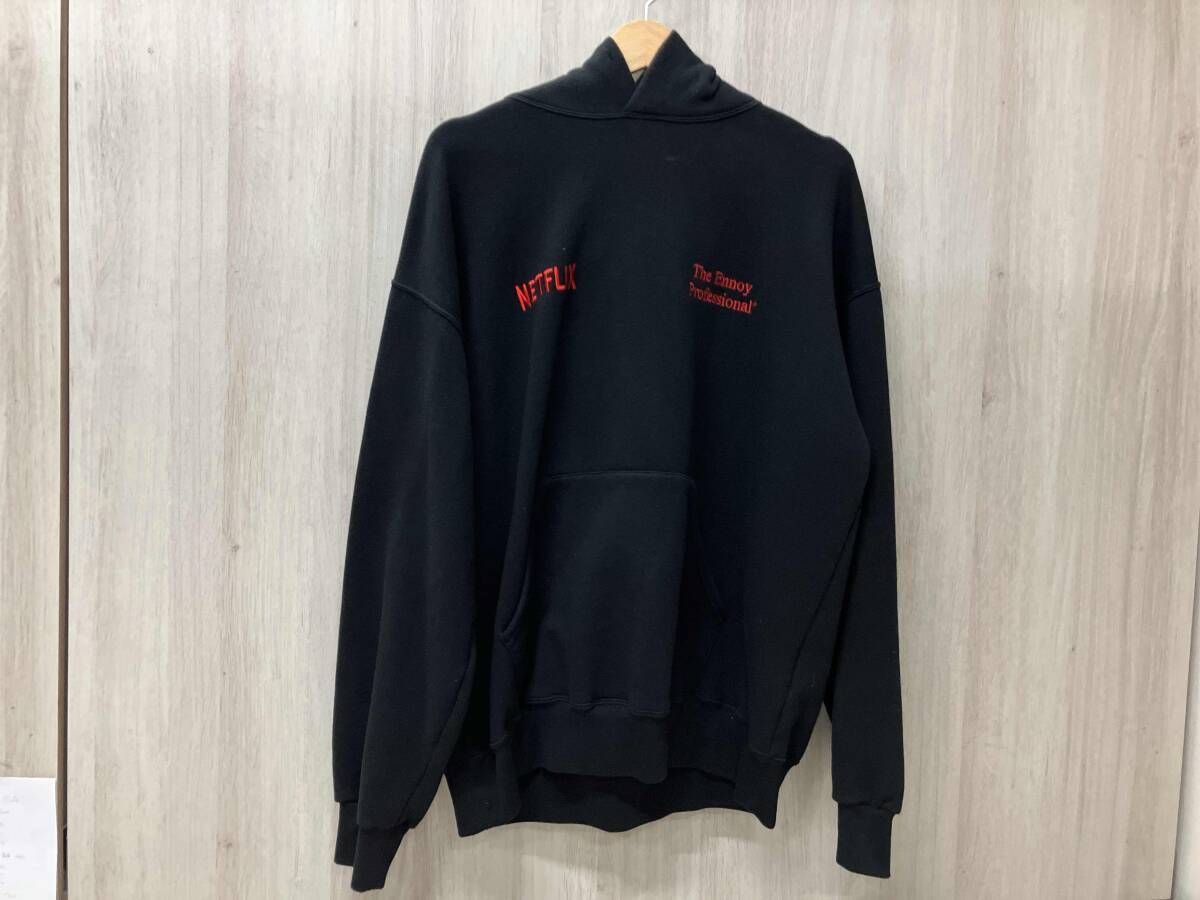 ENNOY パーカー 23aw NETFLIX Pullover Hoodie サイズXL エンノイ ブラック