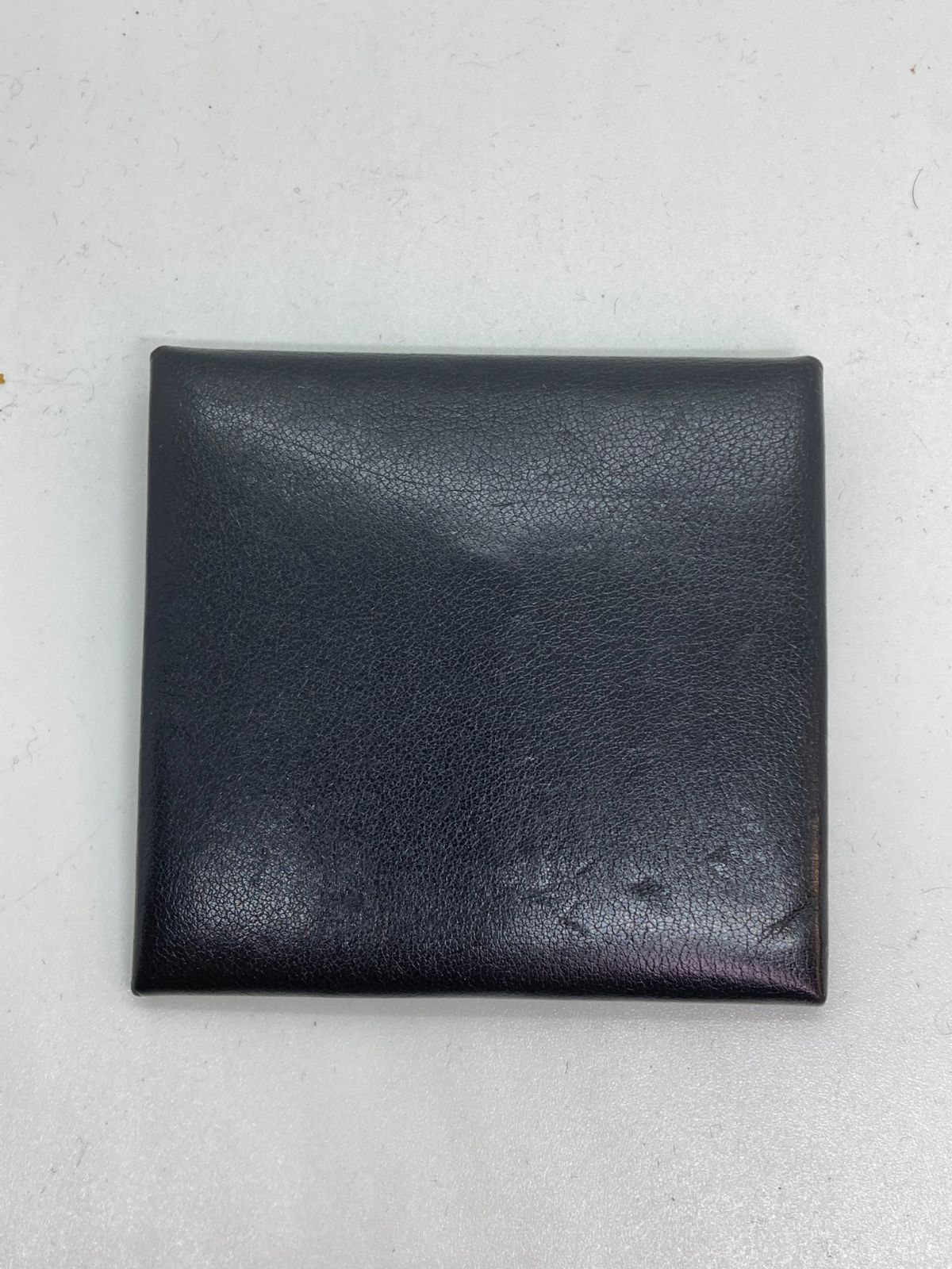 中古 HERMES バスティア コインケース ボックスカーフ ブラック 黒 □H