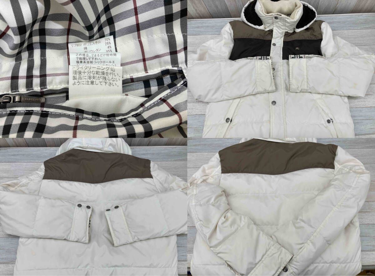 BURBERRY BLACK LABEL／ダウンジャケット／Lサイズ／メンズ／ホワイト