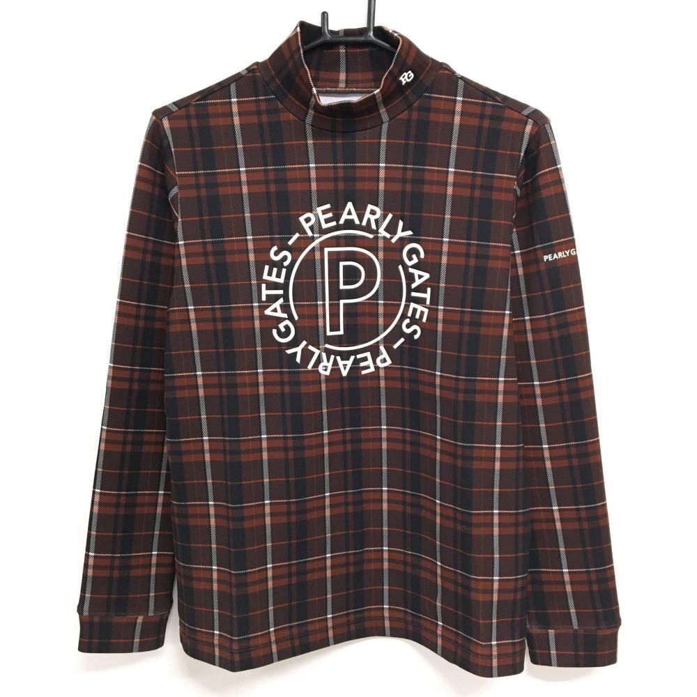 PEARLY GATES 5 チェック柄ハイネックシャツ PEARLY GATES 5 チェック柄ハイネックシャツ ゴルフ