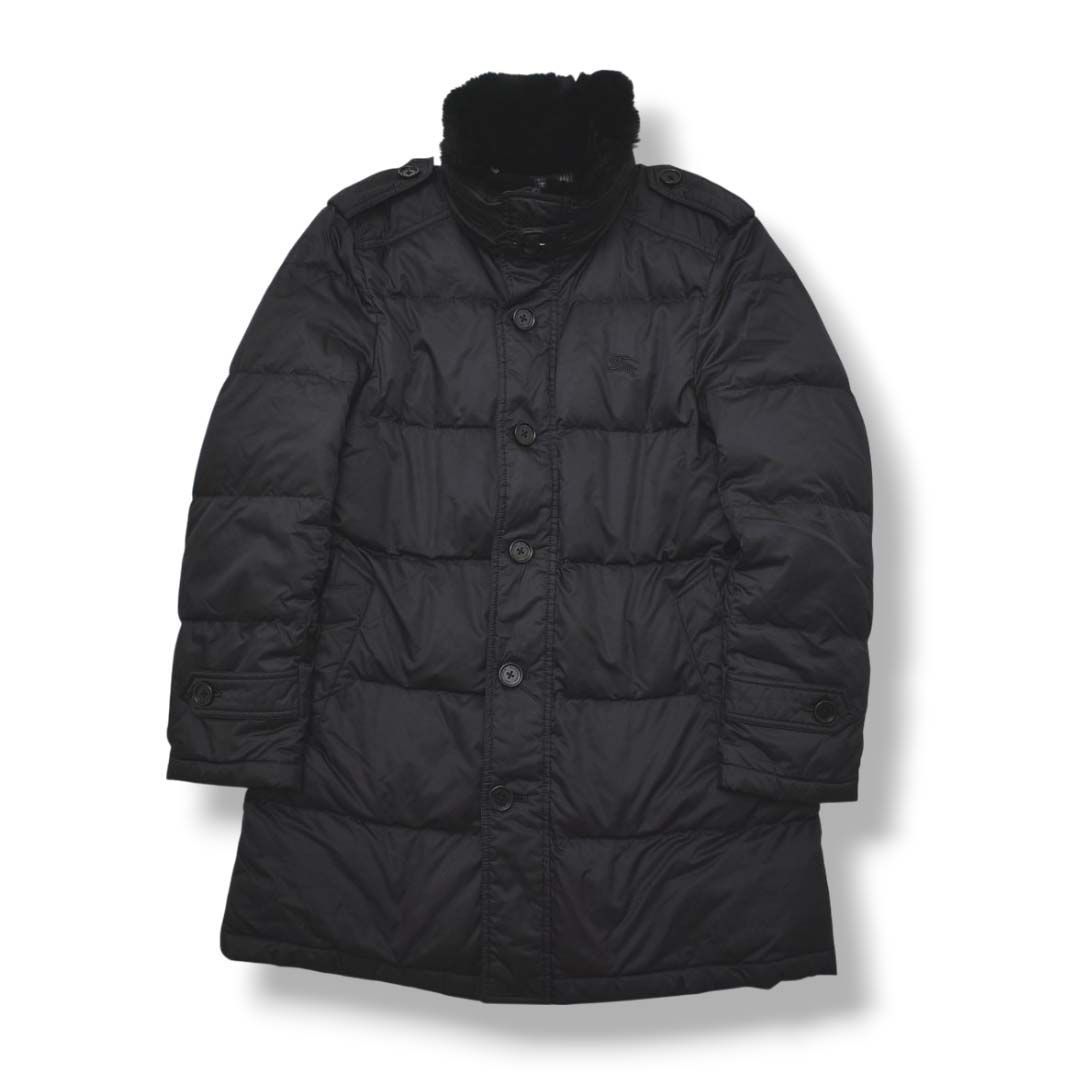 ラビットファー】バーバリー ブラックレーベル ロング ダウン