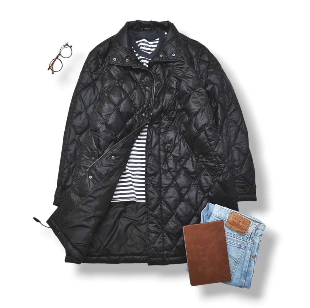 Paul Smith キルティングダウンジャケット 上質】 ポールスミス キルティング ダウンコート ジャケット L