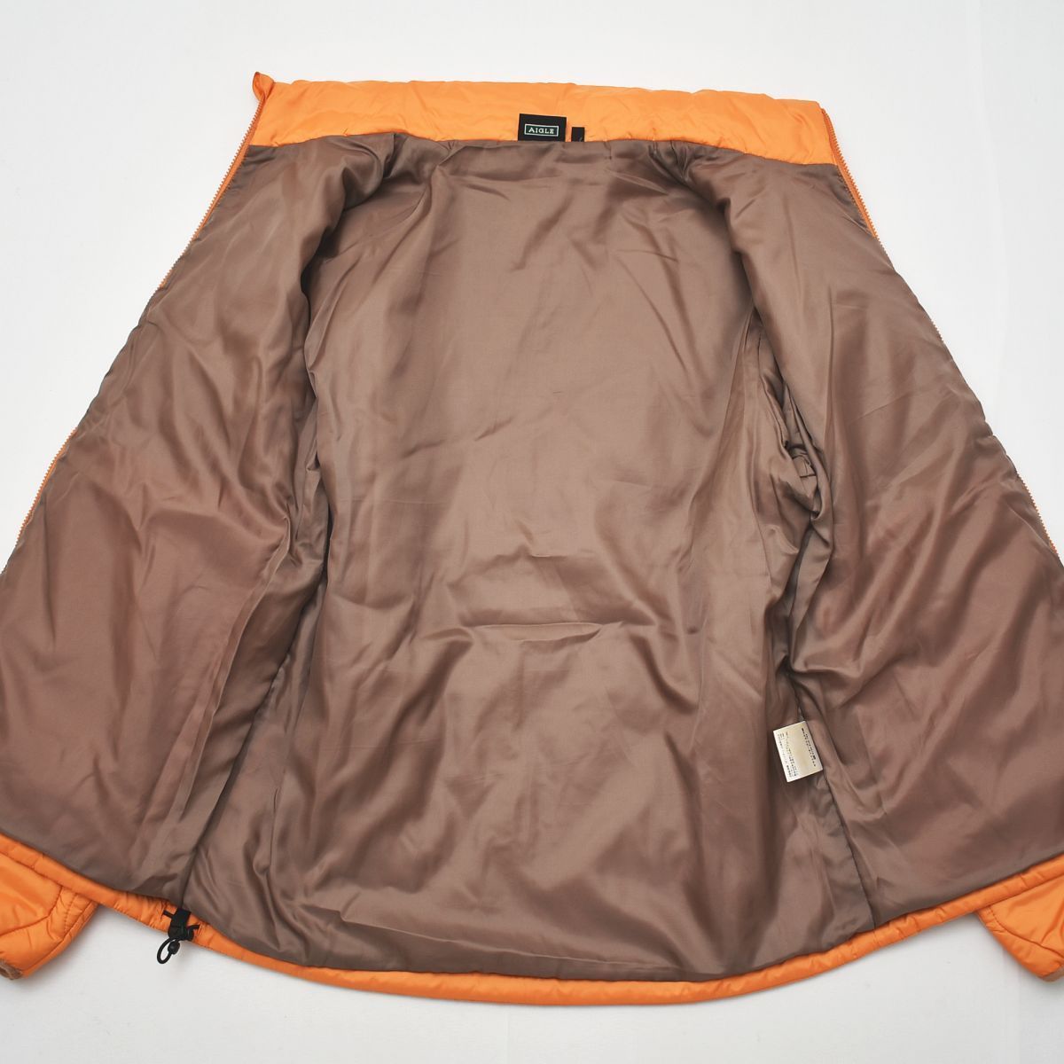 【美品】 エーグル AIGLE 中綿 キルティング ジャケット M オレンジ