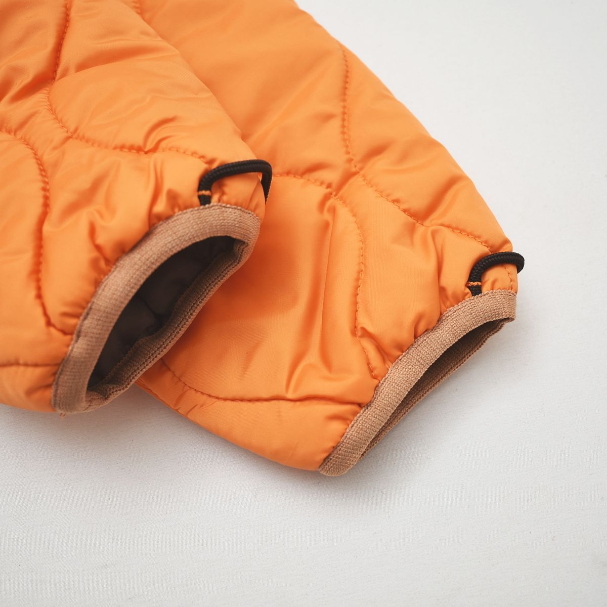 美品】 エーグル AIGLE 中綿 キルティング ジャケット M オレンジ 