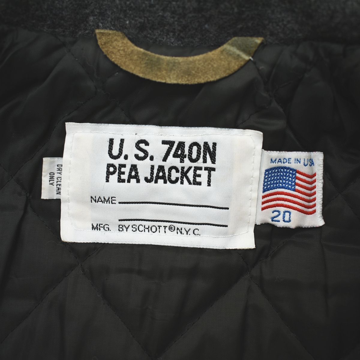 定番】ヴィンテージ USA製 ショット 740N PEA JACKET 20 - メルカリ