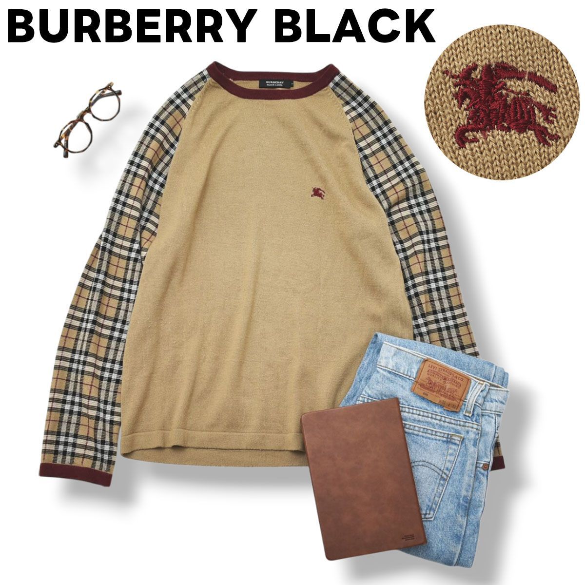 BURBERRY チェック柄セーター 2Y BURBERRY - 美品 Burberry バーバリー 