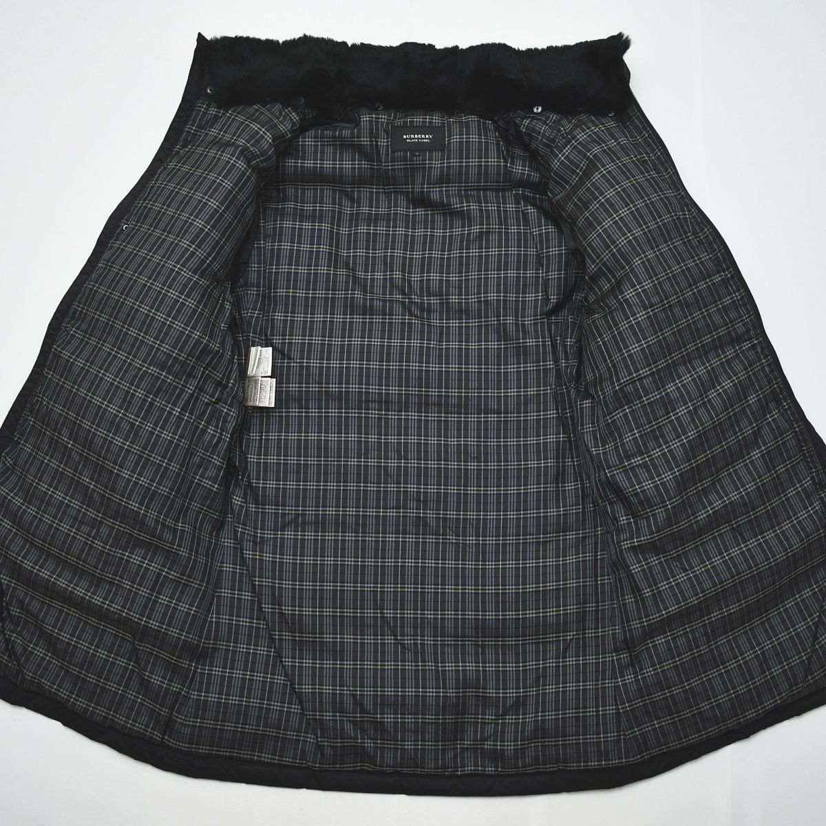 ラビットファー】バーバリー ブラックレーベル ロング ダウン