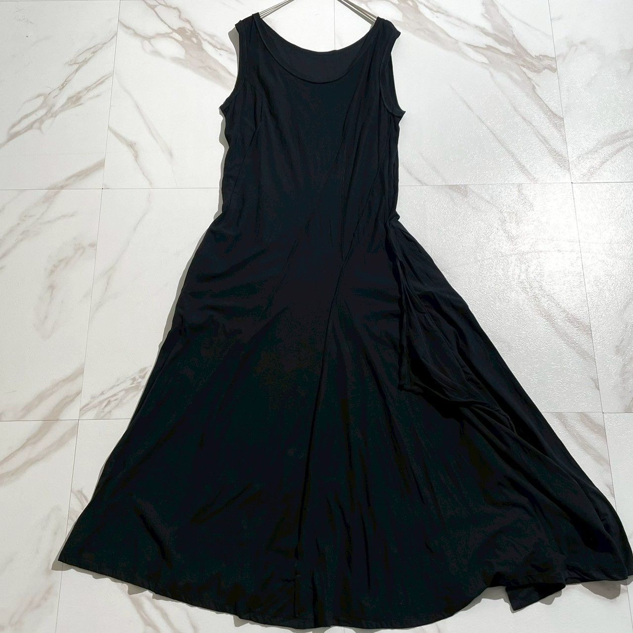 ヨウジヤマモト　YOHJI YAMAMOTO　ノースリーブワンピース　シースルー 希少✨YOHJI YAMAMOTO ＋NOIR ヨウジヤマモトプリュスノアール 変形