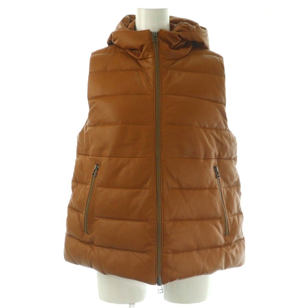 ダーマコレクション ダウンベスト 美品 美品 ディノス DAMA collection フォックスファー迷彩ダウンベスト